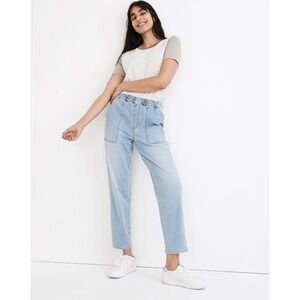 Madewell Jeans Pull-On Relaxed Elastic Waist Stretch Comfort Casual S